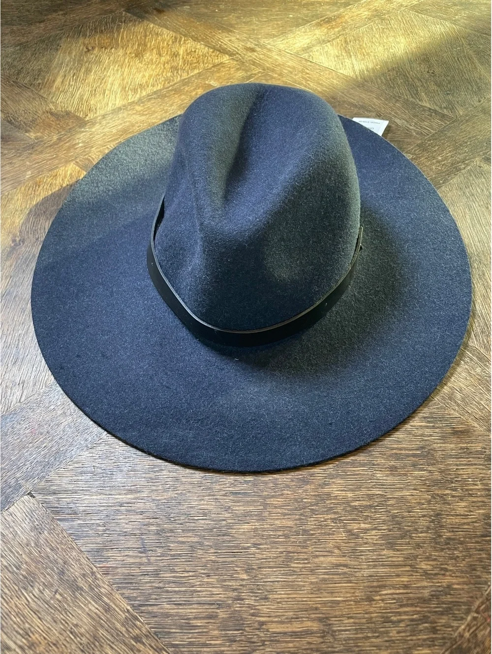 Vineyard Vines Martha Stewart NEW wool fedora one size navy blue